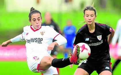 Nagore Calderón hizo ayer su primer gol como sevillista. Nagore Calderón hizo ayer su primer gol como sevillista.