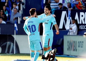 Luis Suárez recupera la sonrisa y el olfato goleador en Leganés Luis Suárez recupera la sonrisa y el olfato goleador en Leganés