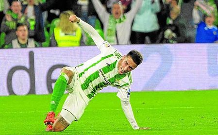 Tello anotó ante el Girona en el 94´ uno de los tres goles que el Betis ha marcado más allá del tiempo reglamentario. Tello anotó ante el Girona en el 94´ uno de los tres goles que el Betis ha marcado más allá del tiempo reglamentario.