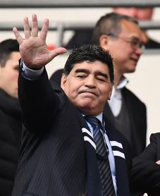 Maradona, el gran ausente del ensayo del sorteo en el Kremlin Maradona, el gran ausente del ensayo del sorteo en el Kremlin