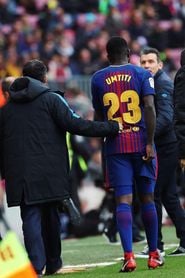 El francés Samuel Umtiti, ocho semanas de baja por lesión El francés Samuel Umtiti, ocho semanas de baja por lesión