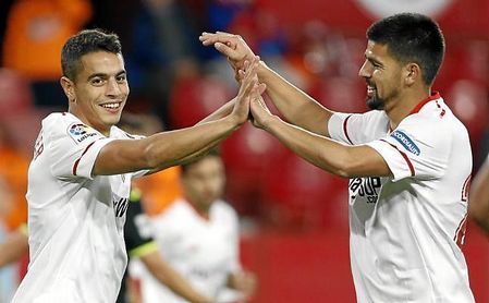 Ben Yedder y Nolito, titulares ante el Deportivo. Ben Yedder y Nolito, titulares ante el Deportivo.
