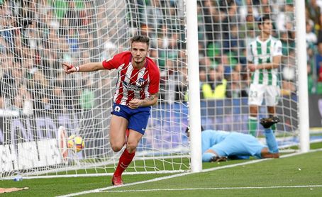 Pese a mejorar su juego, el Betis también perdió contra el Atlético. Pese a mejorar su juego, el Betis también perdió contra el Atlético.
