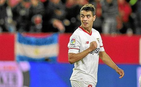 Ben Yedder, titular ante el Levante. Ben Yedder, titular ante el Levante.