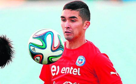 Felipe Gutiérrez, pendiente del Inter de Porto Alegre Felipe Gutiérrez, pendiente del Inter de Porto Alegre