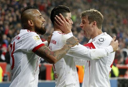 Un gol de falta de James asegura la victoria del Bayern sobre el Leverkusen Un gol de falta de James asegura la victoria del Bayern sobre el Leverkusen