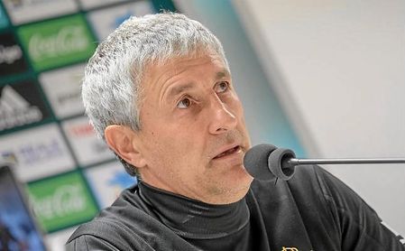 Setién, en rueda de prensa este mediodía. Setién, en rueda de prensa este mediodía.