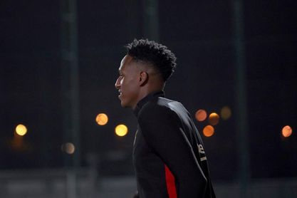 Yerri Mina se entrena por primera vez, pero no entra en la lista de Anoeta Yerri Mina se entrena por primera vez, pero no entra en la lista de Anoeta
