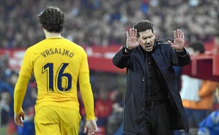 Simeone dice que toda la responsabilidad es suya. Simeone dice que toda la responsabilidad es suya.