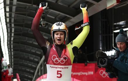 La alemana Geisenberger repite oro, el podio estuvo en medio segundo La alemana Geisenberger repite oro, el podio estuvo en medio segundo