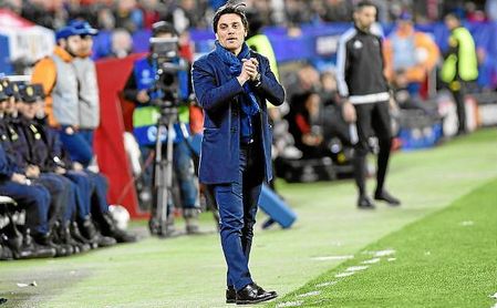 Montella, en el Sevilla-Manchester United. Montella, en el Sevilla-Manchester United.