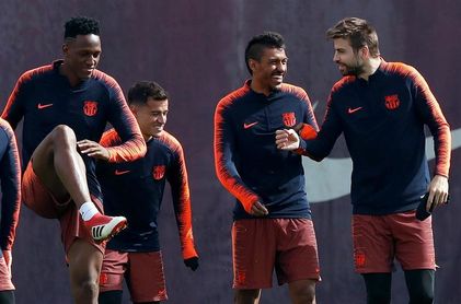 Yerry Mina, Coutinho y Aleñá, novedades en la convocatoria contra el Athletic Yerry Mina, Coutinho y Aleñá, novedades en la convocatoria contra el Athletic