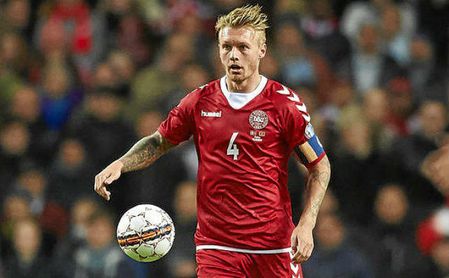 Kjaer, titular con Dinamarca en el triunfo ante Panamá. Kjaer, titular con Dinamarca en el triunfo ante Panamá.