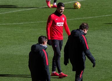 Trabajo físico para los seis jugadores sanos del primer equipo del Atlético Trabajo físico para los seis jugadores sanos del primer equipo del Atlético