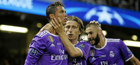 Celebración de uno de los goles de la última final de Champions, que ganó el Real Madrid 1-4 a la Juventus. Celebración de uno de los goles de la última final de Champions, que ganó el Real Madrid 1-4 a la Juventus.