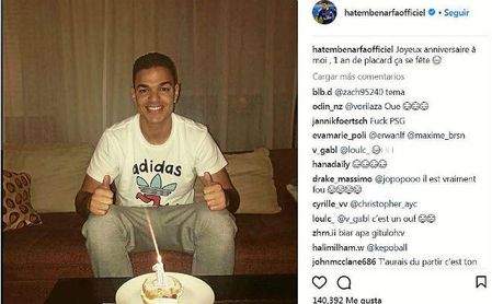Ben Arfa 'festeja' su año sin jugar Ben Arfa 'festeja' su año sin jugar