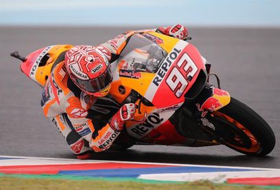 Márquez reconoce que "el más mínimo error podía ser una caída" Márquez reconoce que "el más mínimo error podía ser una caída"