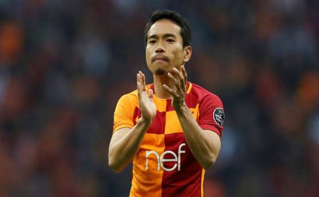 Nagatomo en la dinámica del Galatasaray. Nagatomo en la dinámica del Galatasaray.