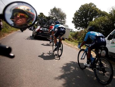 Quintana: "Hay que librar la siguiente etapa antes de afrontar el pavé" Quintana: "Hay que librar la siguiente etapa antes de afrontar el pavé"