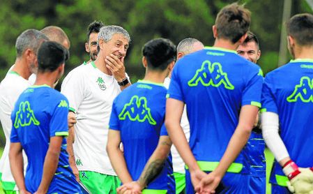 Setién: "Ceballos sabe que siempre nos ha gustado" Setién: "Ceballos sabe que siempre nos ha gustado"