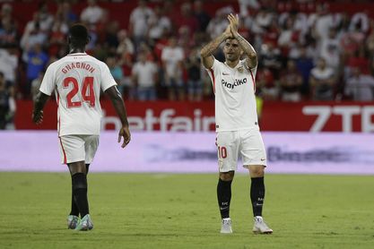 Banega anotó el gol del Sevilla. Banega anotó el gol del Sevilla.
