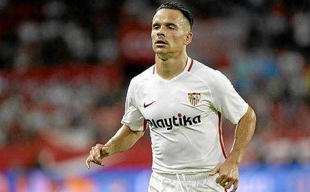 Roque Mesa, en el partido ante el Újpest de Europa League. Roque Mesa, en el partido ante el Újpest de Europa League.