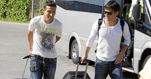 Jesús Navas y David Silva ya son también compañeros de equipo, de ahí la buena sintonía entre ambos. Jesús Navas y David Silva ya son también compañeros de equipo, de ahí la buena sintonía entre ambos.