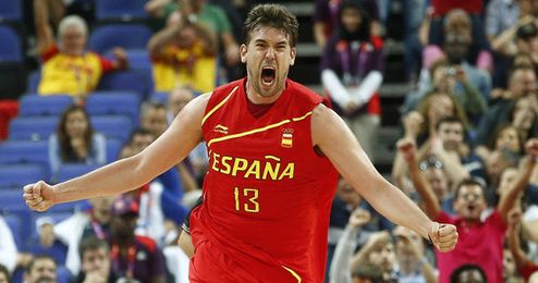 Marc Gasol celebra una canasta en los pasados Juegos Olímpicos. Marc Gasol celebra una canasta en los pasados Juegos Olímpicos.