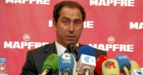 El director deportivo de la Federación Española de Tenis durante una rueda de prensa. El director deportivo de la Federación Española de Tenis durante una rueda de prensa.