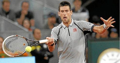 El tenista serbio Novak Djokovic durante un partido. El tenista serbio Novak Djokovic durante un partido.