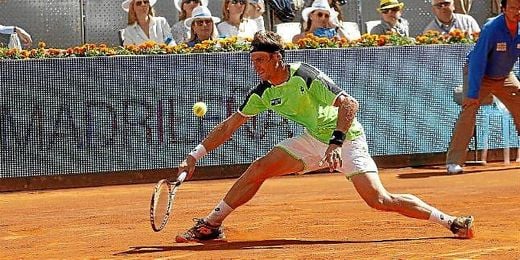 David Ferrer durante un partido del pasado Mutua Madrid Open. David Ferrer durante un partido del pasado Mutua Madrid Open.