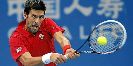 Djokovic se enfrenta ahora al italiano Fabio Fognini. Djokovic se enfrenta ahora al italiano Fabio Fognini.