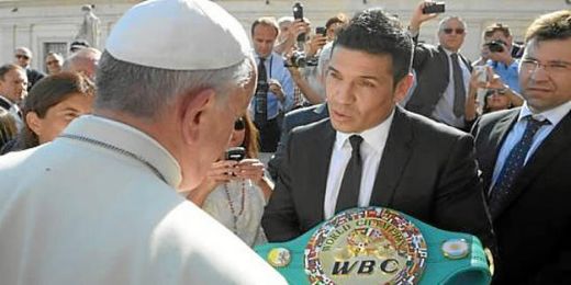 Sergio ´Maravilla´ Martínez ha sido el único púgil recibido por el Papa. Sergio ´Maravilla´ Martínez ha sido el único púgil recibido por el Papa.