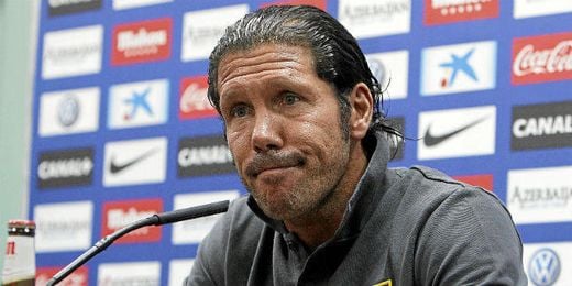 Simeone no cree que el debate de las selecciones despiste a Diego Costa. Simeone no cree que el debate de las selecciones despiste a Diego Costa.