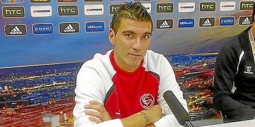 José Antonio Reyes, en la sala de prensa. José Antonio Reyes, en la sala de prensa.