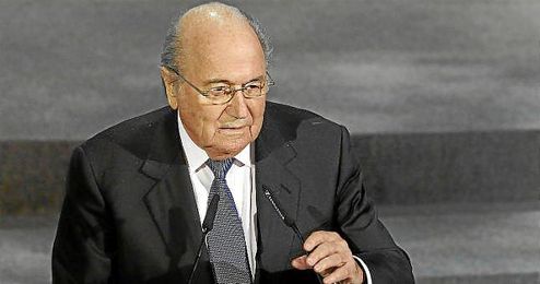 Joseph Blatter, presidente de la FIFA. Joseph Blatter, presidente de la FIFA.