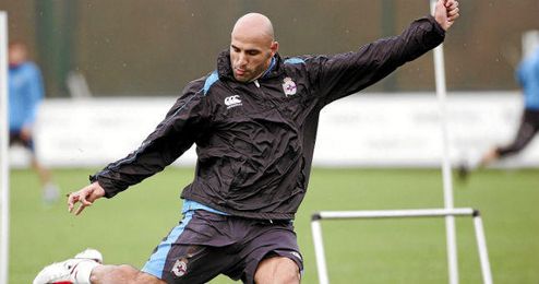 Manuel Pablo, jugador del Deportivo. Manuel Pablo, jugador del Deportivo.
