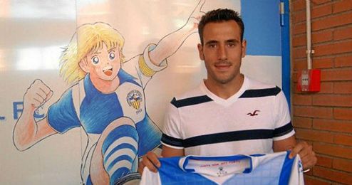 Olivas en su presentación con el Sabadell. Olivas en su presentación con el Sabadell.