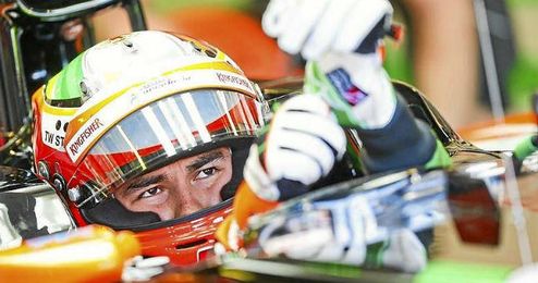 Sergio Pérez durante el Gran Premio de Australia. Sergio Pérez durante el Gran Premio de Australia.