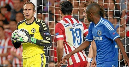Mark Schwarzer, en el partido ante el Atlético de Madrid en Stamford Brigde. Mark Schwarzer, en el partido ante el Atlético de Madrid en Stamford Brigde.