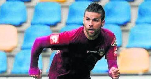 David Feito, con la camiseta del Pontevedra. David Feito, con la camiseta del Pontevedra.