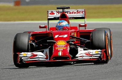 Fernando Alonso, durante la clasificación del Gran Premio de España de F1. Fernando Alonso, durante la clasificación del Gran Premio de España de F1.