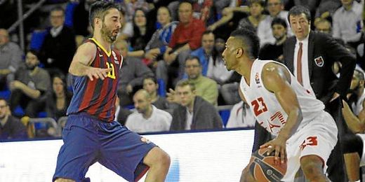 Navarro disputando un partido de Euroliga. Navarro disputando un partido de Euroliga.