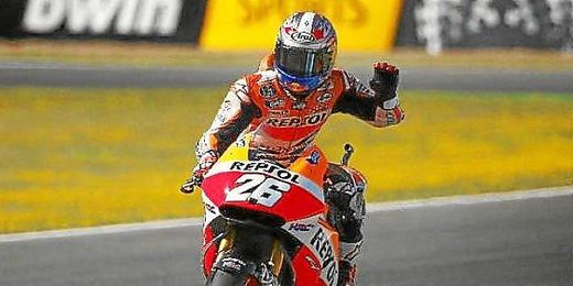 Pedrosa durante unos entrenamientos libres en Jerez Pedrosa durante unos entrenamientos libres en Jerez