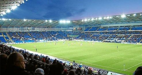 Imagen de las gradas del Cardiff City Stadium, donde se disputará la final de la Supercopa de Europa. Imagen de las gradas del Cardiff City Stadium, donde se disputará la final de la Supercopa de Europa.