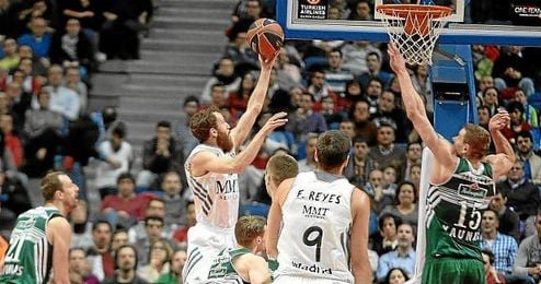 Sergio Rodríguez en un partido disputado en el Real Madrid y el Zalgiris. Sergio Rodríguez en un partido disputado en el Real Madrid y el Zalgiris.