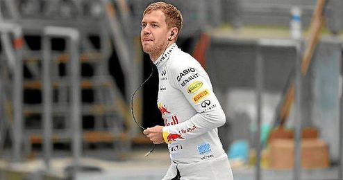 Sebastian Vettel, durante el Gran Premio de España. Sebastian Vettel, durante el Gran Premio de España.