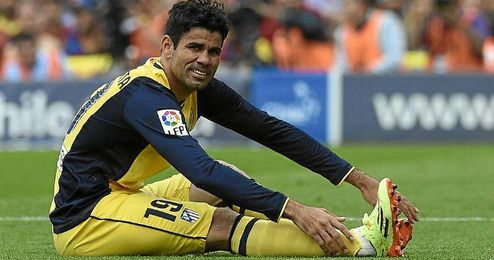 Diego Costa tuvo que retirarse lesionado en el Camp Nou. Diego Costa tuvo que retirarse lesionado en el Camp Nou.