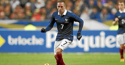 Ribéry, en un partido con la selección francesa. Ribéry, en un partido con la selección francesa.