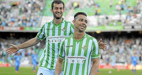Rubén Castro celebra un gol en el partido ante el Getafe. Rubén Castro celebra un gol en el partido ante el Getafe.